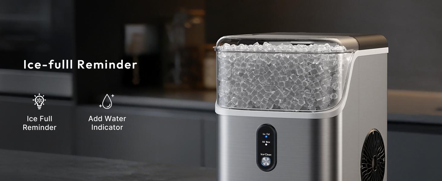 EUHOMY Nugget Ice Makers Countertop, Pebble Ice Maker Machine with 35lbs/24H&33lbs/24H Soft Ice, Self-Cleaning Sonic Ice Maker with Ice Scoop&Basket, Utensils, Pellet Ice Maker for Home/Kitchen/Office EUHOMY Nugget Ice Makers Countertop, Pebble Ice Maker Machine with 35lbs/24H&33lbs/24H Soft Ice, Self-Cleaning Sonic Ice Maker with Ice Scoop&Basket, Utensils, Pellet Ice Maker for Home/Kitchen/Office