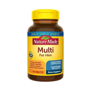 Nature Made Multivitamin for Him, Mens Multivitamins with No Iron, Daily Nutritional Support, Nature Made Multi Mens Vitamins & Minerals, 90 Tablets, 90 Day Supply