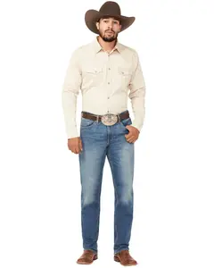 Devil-Dog Dungarees Men's Devil-Dog Powells Medium Wash Slim Straight Stretch - Dd3029