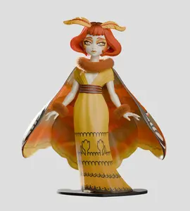 Kaleidos Creative - "Moth Fairies: Atlas" - 7.9in. PVC Collectible Figurine - Fairy - Translucent - Art Vinyl