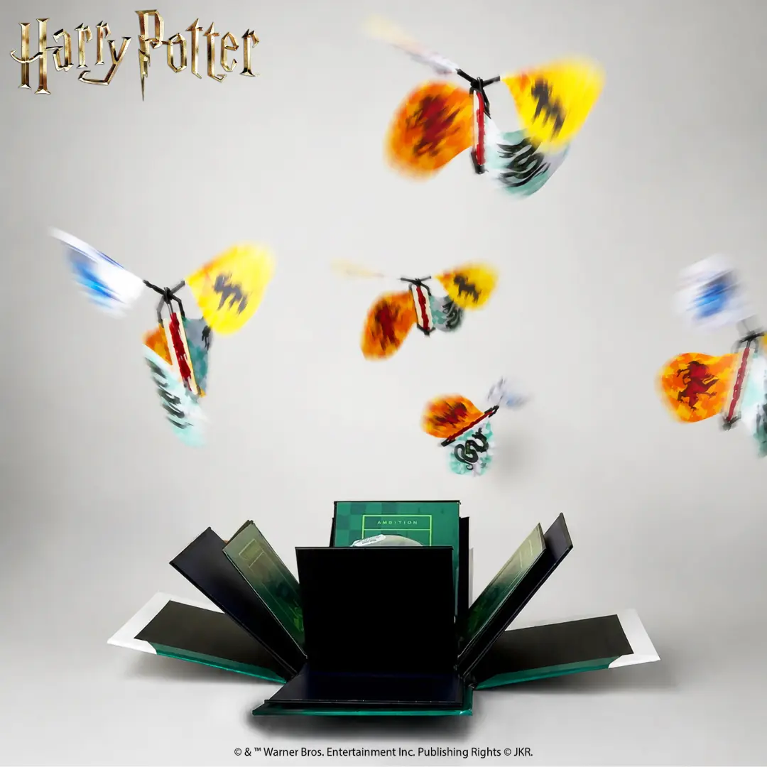 Harry Potter Slytherin Explosion Box Officially Licensed By Send A Cake - Create memories & celebrate birthdays, anniversaries, grads & more with this unique gifting experience! Including a flurry of house crest butterflies & cake, the perfect combo!