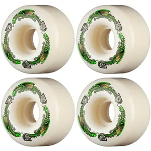 Powell Peralta Skateboard Wheels 54mm x 34mm Dragon Formula 88A V4 Symmetrical Off White