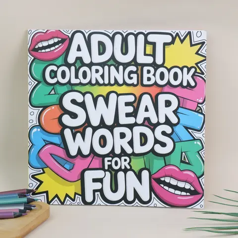 Adult Coloring Book Sweet Words for Fun, Stress Relief Entertainment, Perfect Gift for Friends and Family, Daily Leisure Activity, Swear Words