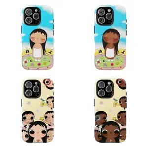 4 Styles Dreamy INS Glittering Big Eyes Comic Girl Phone Case|For iPhone 17 Pro Max 16 15 14 13 12 11 for Samsung S21 S22 S23 S24 S25 S26 Phone Case|Gift For Her