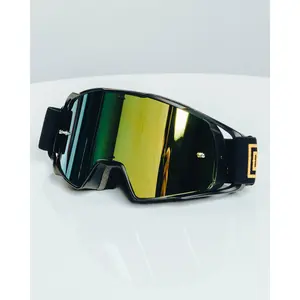 Contender MX Goggles - Black & Gold / REVO Gold Lens