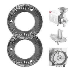 2 Pack Grinding Plates For Electric Grain Mill Grinders, Cast Iron Dry Grinding Discs, Replacement Grinding Plates Compatible With HN-2200 And HN-3000 Corn Spice Mill Machines, Durable Cast Iron Design, Easy Install