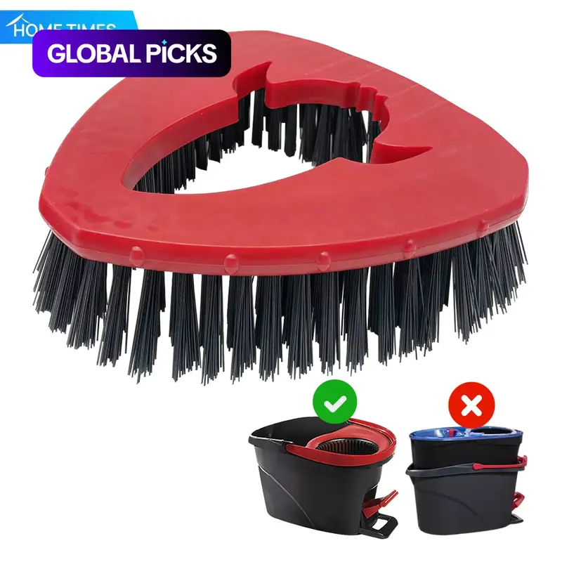 Spin Mop Replacement Head Base, Scrub Mop Brush Head Replacement for O-Cedar EasyWring 1-Tank System, Shower Floor Scrubber, Hard Bristle Cleaning Brush, Mop Heads Replacements, Spin Mop Accessories #GLOBAL PICKS