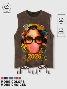 Women's Casual Fitted Sleeveless Vest Top Cotton, Summer Wear, Comfortable & Stylish Design, Perfect for Daily