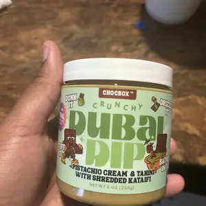 Chocbox Dubai Dip & Cookie Butter Crunch - Pistachio Cream & Tahini Mix / Cookie Butter + Crunchy Kataifi - 8oz & 20oz