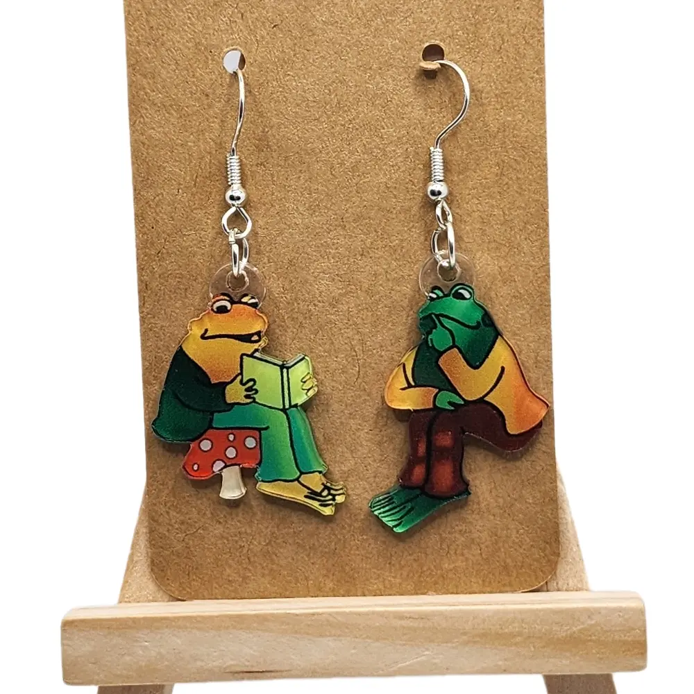 Cute Frog Cartoon Earrings for Women - Fashion Accessory