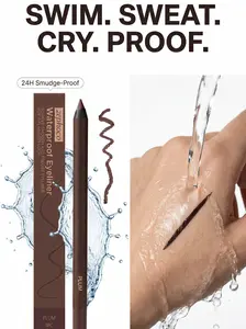 Zephoco Waterproof Gel Pencil Eyeliner, Cosmetic with Silk-Smooth Precision Tip for Effortless Contour & Definition, Long-Lasting Smudge-Proof Colored Eyeliner with Rich Pigment for Eye Makeup