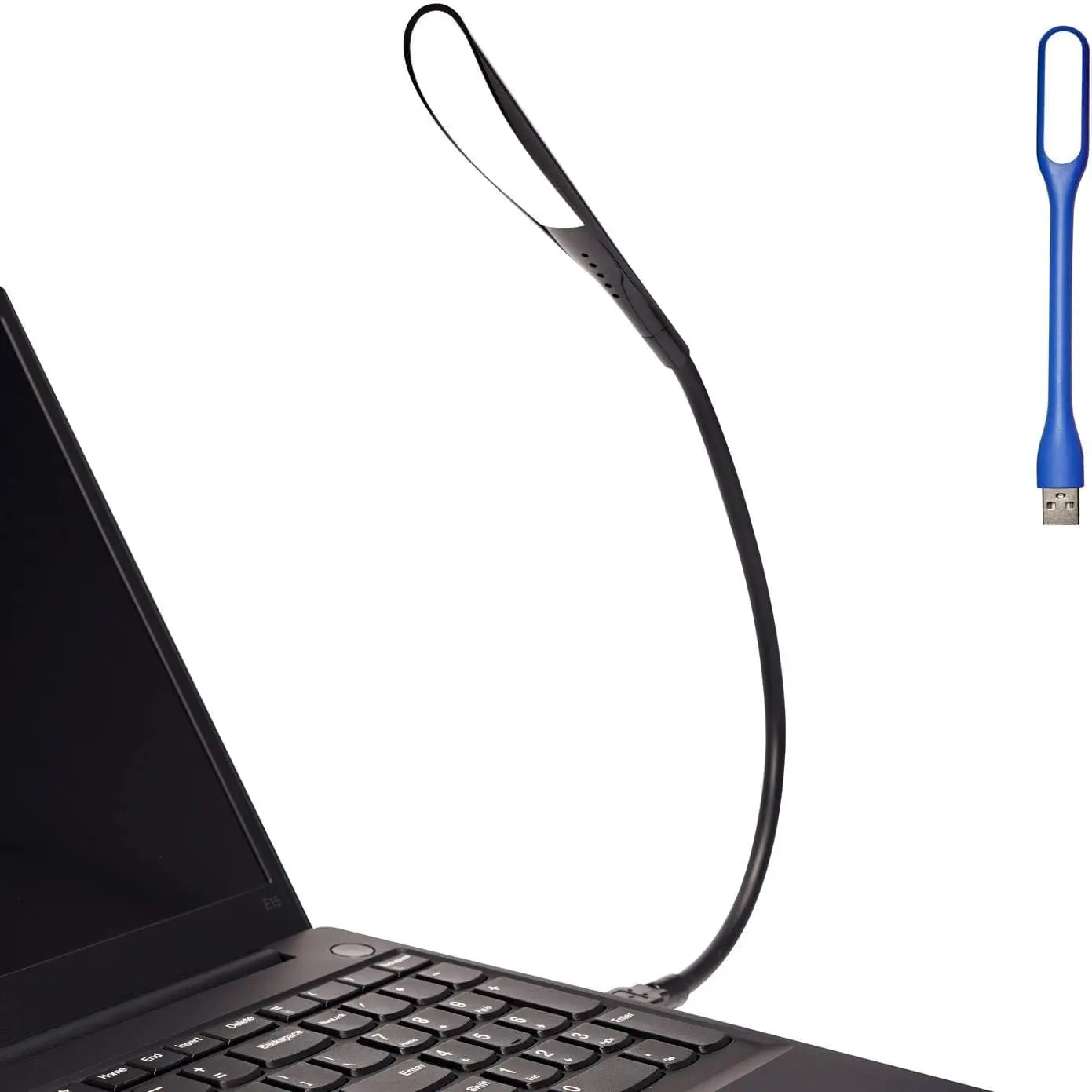 USB Lamp, Flexible USB Keyboard Light, Mini USB Light for Laptop (14-LED-Bead, 3-Level Adjustable Brightness, On/Off Touch Switch, Black) springtok