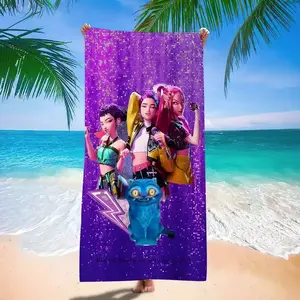 Women's Starry Sky Theme Beach Towel, Trendy Couple Matching Designs Outdoor Vacation Absorbent Beach Towel, Fashionable Summer Accessory