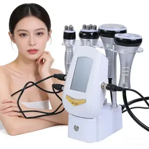 4-In-1 Facial Care Ultrasonic Lipolysis Cavitation Machine, Tightening Muscle Device, Beauty Salon Use, Full Body Relaxation, Efficient