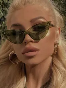 Unisex Simple Style Plain Color/Hawksbill Print Cat Eye Frame Glasses, Trendy Casual Glasses for Everyday Use, Fashion Accessories for Outdoor Activities