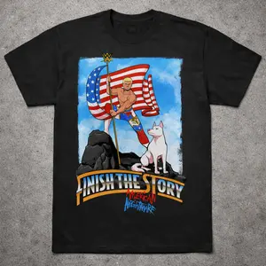 Men’s Cody Rhodes Finish The Story Graphic T-Shirt Black Wrestling Fan Tee, American Nightmare Tribute Shirt, Vintage Pro Wrestling Style, Gift for WWE Fan or Collector