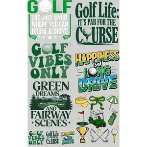 GOLF (1) PREMADE GANGSHEET  - 22X36  DTF TRANSFERS - DIRECT TO FILM