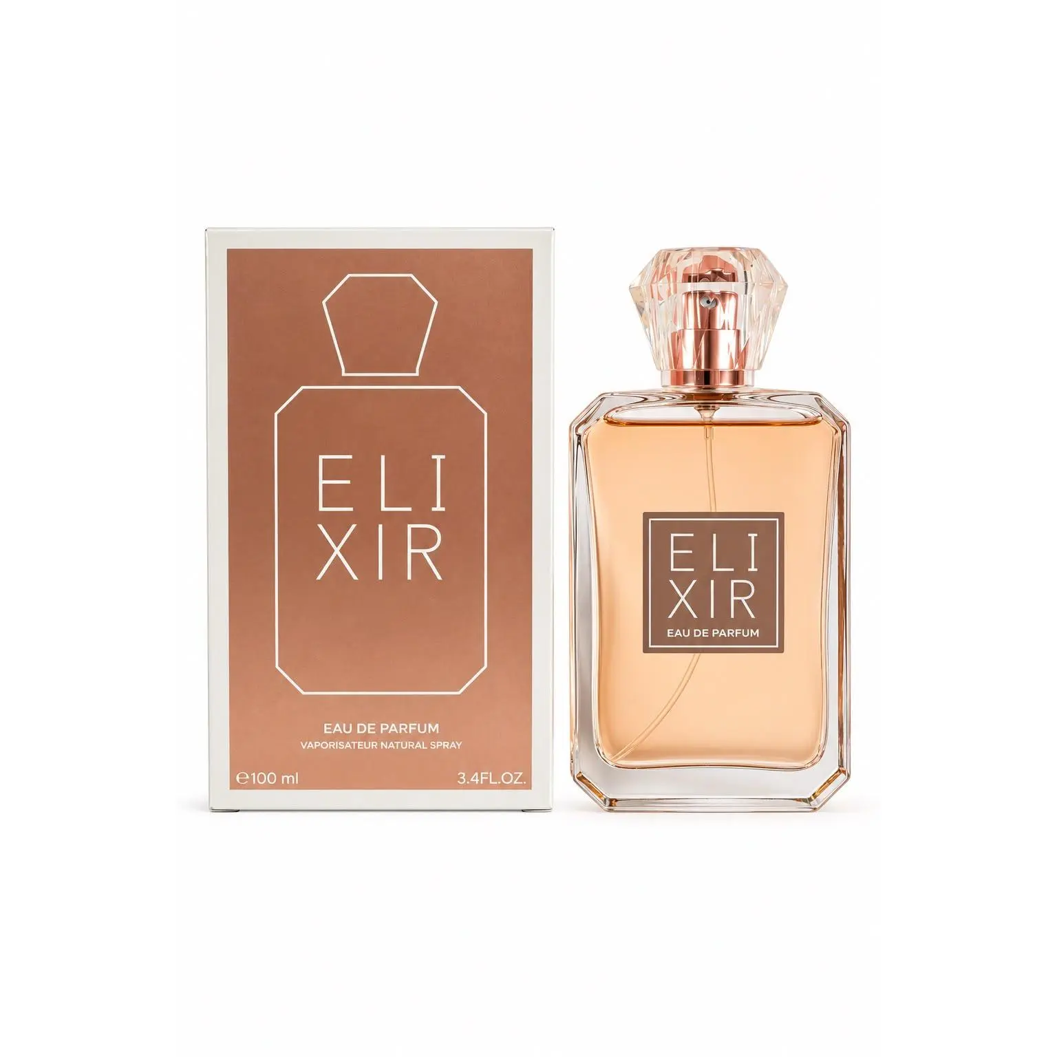 Elixir Eau de Parfum 100ml - Luxurious Fragrance for Women - 3.4 fl oz - Elegant Bottle Design - Perfect Gift