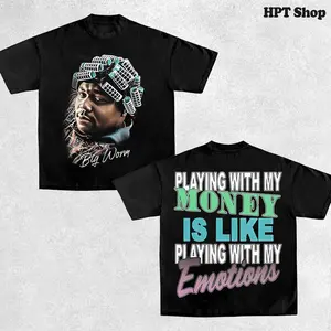 Retro Limited BIG WORM T-SHIRT Rap Tee Shirt Graphic Tee ,Cotton T-Shirt, Hoodies & Sweater Gift For Him , Gift For Her.