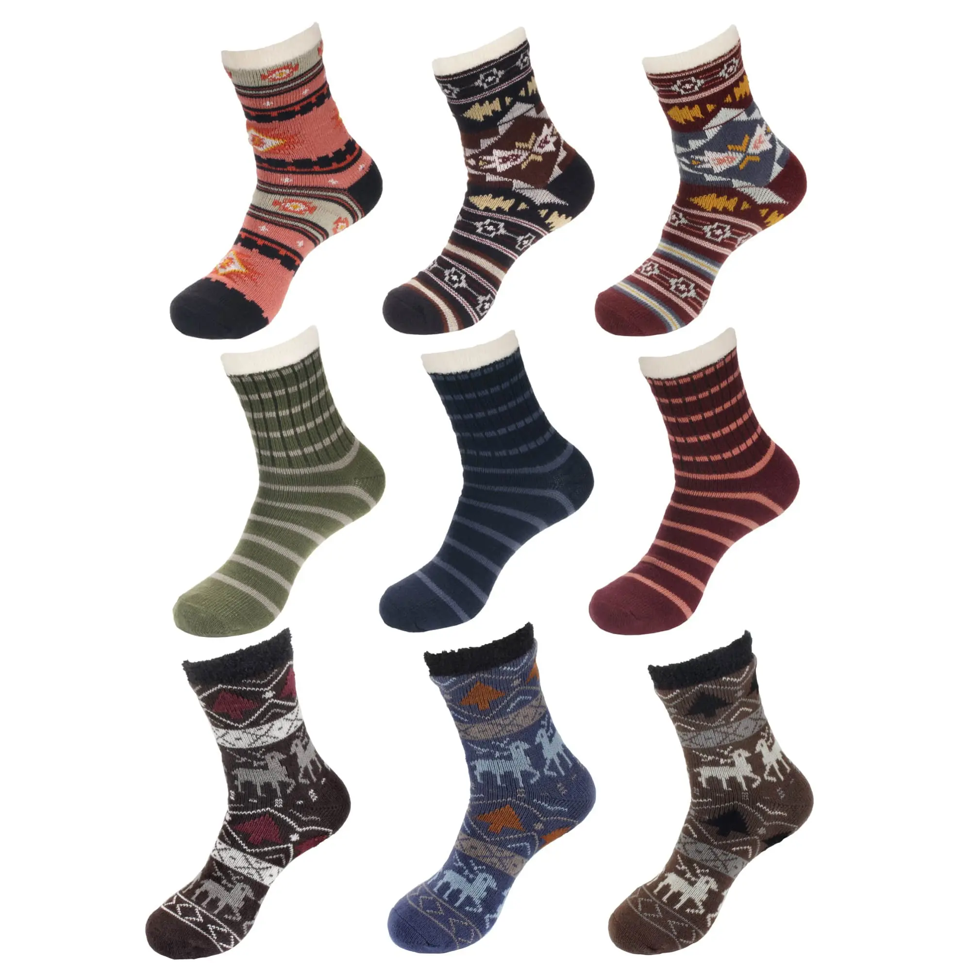 Men's Cabin Double Layer Home Socks
