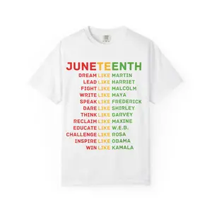 Juneteenth Inspirational Leaders T-Shirt | Dream Lead Fight Write Speak Dare
