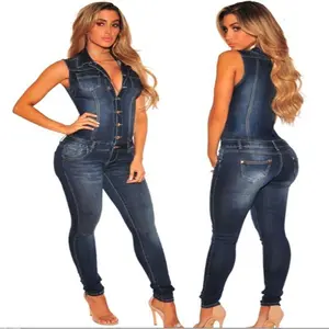 sport romper New Denim Slim Jumpsuits
