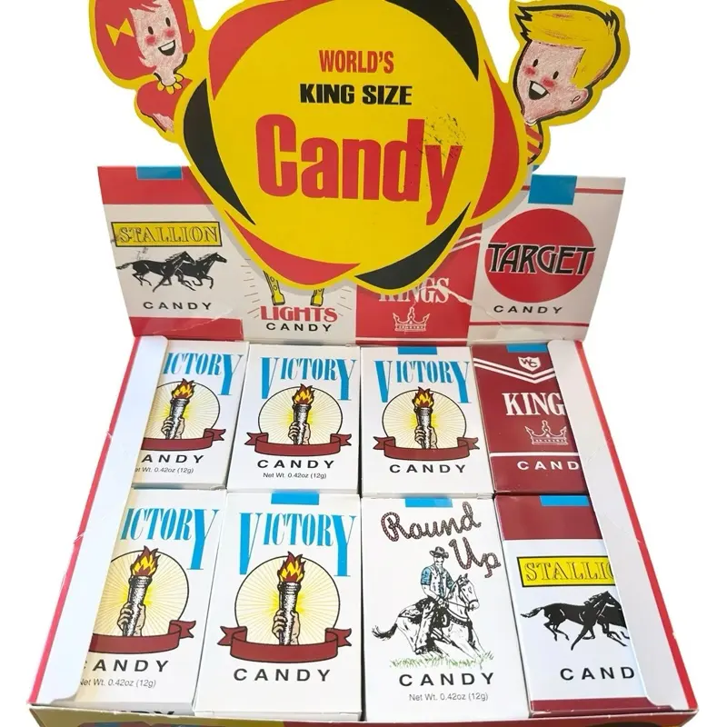 candy cigarettes uk Remembering Cigarettes, Big Tobacco's Most Evil Way to Turn Children Into Smokers – Mother Jones Each of the small boxes is designed to look like an old The History of Candy Cigarettes