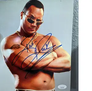 The Rock Autograph Photo - WWE WCW - 8x10 Inches
