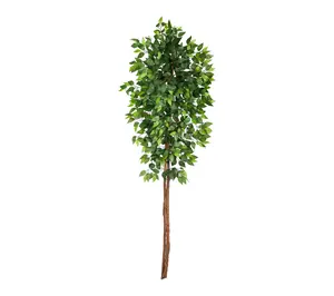 Nearly Natural 6' Artificial D ouble Trunk Fic us Tree