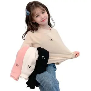 3-Pack Girls Autumn Winter Long Sleeve T-Shirt Underwear Warm Round Neck Underwear Autumn Clothing Set Summer Fashion School Print Toddler Light Pink Girls Blue Drip Sleeveless Yoga Skirt
