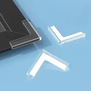 22pair Transparent Anti-Collision Corners Set, Silicone Corner Protectors, PVC Table Chair Window Furniture Edge Guards, Adhesive Wooden Glass Plastic Surfaces