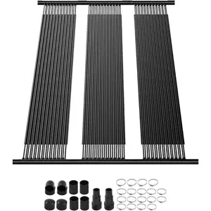 Spring new arrivals Solar Pool Heater, 4 x 10 ft HDPE Pool Heating System - Durable & Weather-Proof, with Complete Accessories, Universal Solar Pool Panel–Raises Water Temperature, for Aboveground & Inground Pool