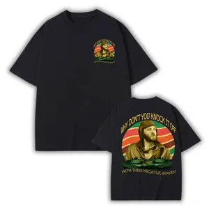 Negative Waves Movie Quotes Shirt, Casual Short Sleeve T-Shirt for Men and Women Menswear Unisex Tops funny streetwear