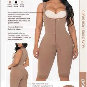 Kelly 0547 Inviable Body Shaper with Adjustable Shoulder Straps Abdominal Support Front Zipper for Greater Compression