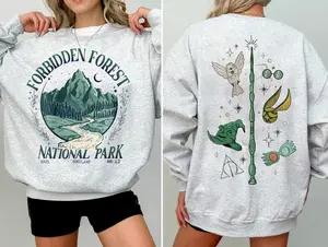 Forbidden Forest Wizard Sweatshirt, National Park Wizard Shirt, Forbidden Forest Hoodie, Spicy Booktok, HP Inspired Wizarding World T-Shirt, Bookish Sweatshirt, Womenswear, Sweaters, Tops