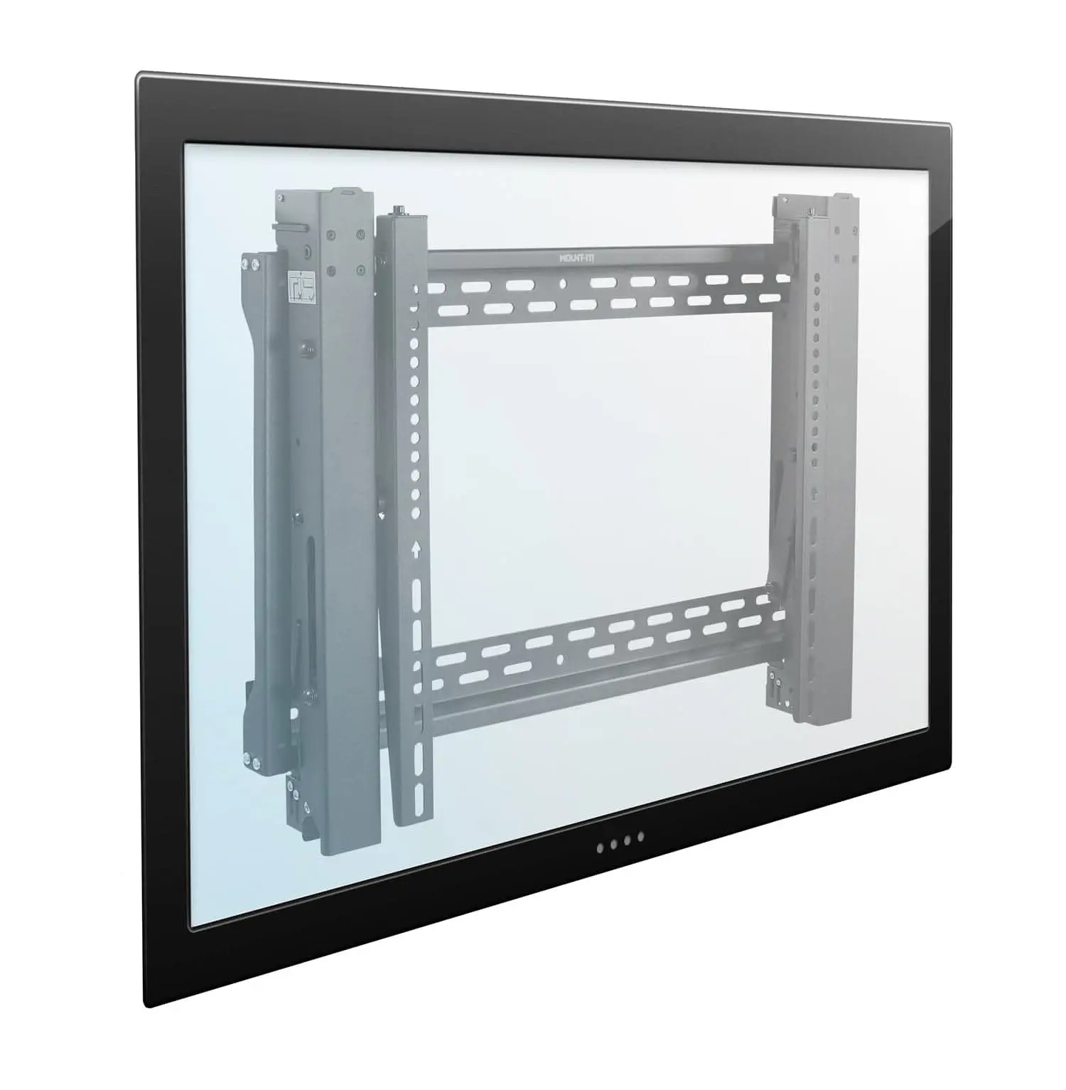 MOUNT-IT! Pop-Out Video Wall Mount, Extendable Arm Full-Motion TV Bracket with Rotation & High Load Capacity, Indoor Furniture Accessory for Commercial Installations & Living Rooms