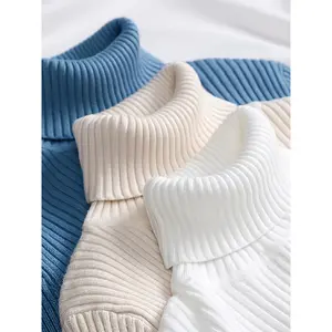 2026Autumn Winter Must-Have 3-Pack Solid Color Turtleneck Sweater For Women! Soft Comfortable Warm Pullover, Elegant Base Shirt, Office Commuting Essential