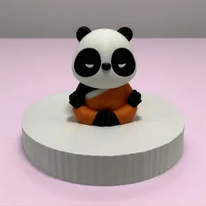 Panda Statue Panarmony Monk Meditating statue 2.75" 3d printed