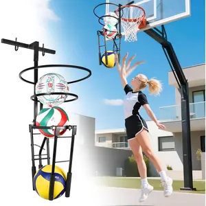 Heavy Duty Automatic Volleyball Trainer – 3-Ball Spike Serve Training Aid – Height Adjustable Rebounder Setter Equipment (No Ball)