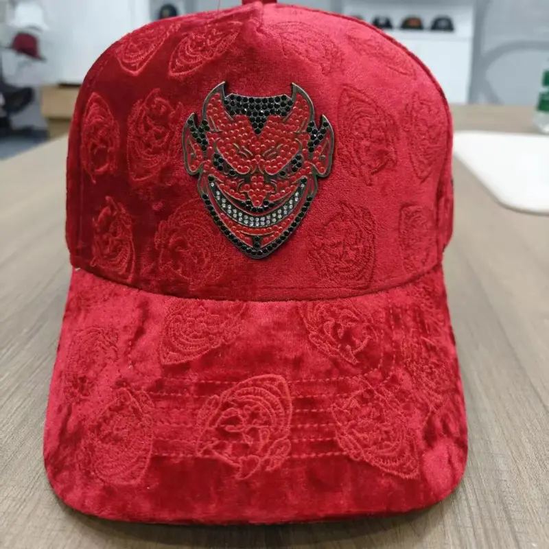 Chuky Lucifer Baseball Cap with Devil Emblem Dandy Style Hat for Fans