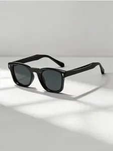 New Trendy Round Frame Fashion Square Glasses, Unisex Casual Classic Design, Suitable for Outdoor Activities, Driving, Fishing, Hiking, Parties