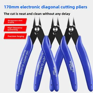 5 Inch Mini Thin Nose Diagonal Pliers, 170 Model Precision Wire Cutter Nippers DIY Electronic Cutting Pliers for Model Making