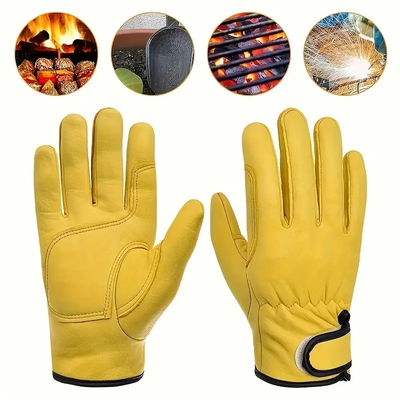 Durable Multipurpose Safety Work Gloves for Gardening Sports Motorcycle Driving Welding, Soft Material Comfortable Elastic Fit, Protective Equipment, Safety Gear