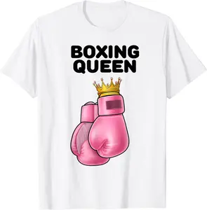 Boxing Queen | Womens Boxing Tshirt | Girls Boxer Boxing T-Shirt - Antonioja Shop 93B09YMZ7KKJ