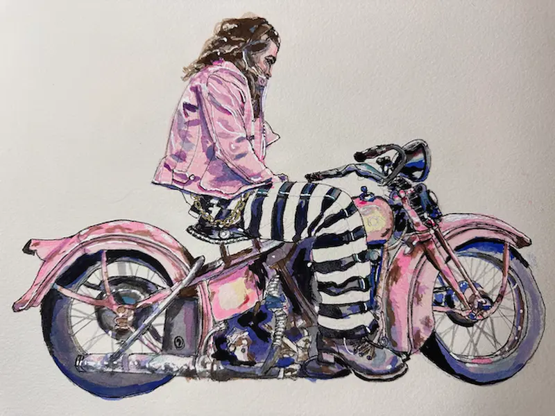 Give Me Mo-mo-moaaaahhhhh | 8x10 Original Watercolor on Arches Paper by Mandi Loomis