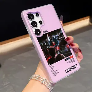 Singer N-Nono La Grinta Phone Case For Samsung Galaxy S25 S24 S23 Ultra - Stay Clear Anti-Yellowing |  Soft TPU Bumper Cover, Ultra-Thin Shockproof Protection, Precise Fit Minimalist Jelly Case Gifts for Men Women