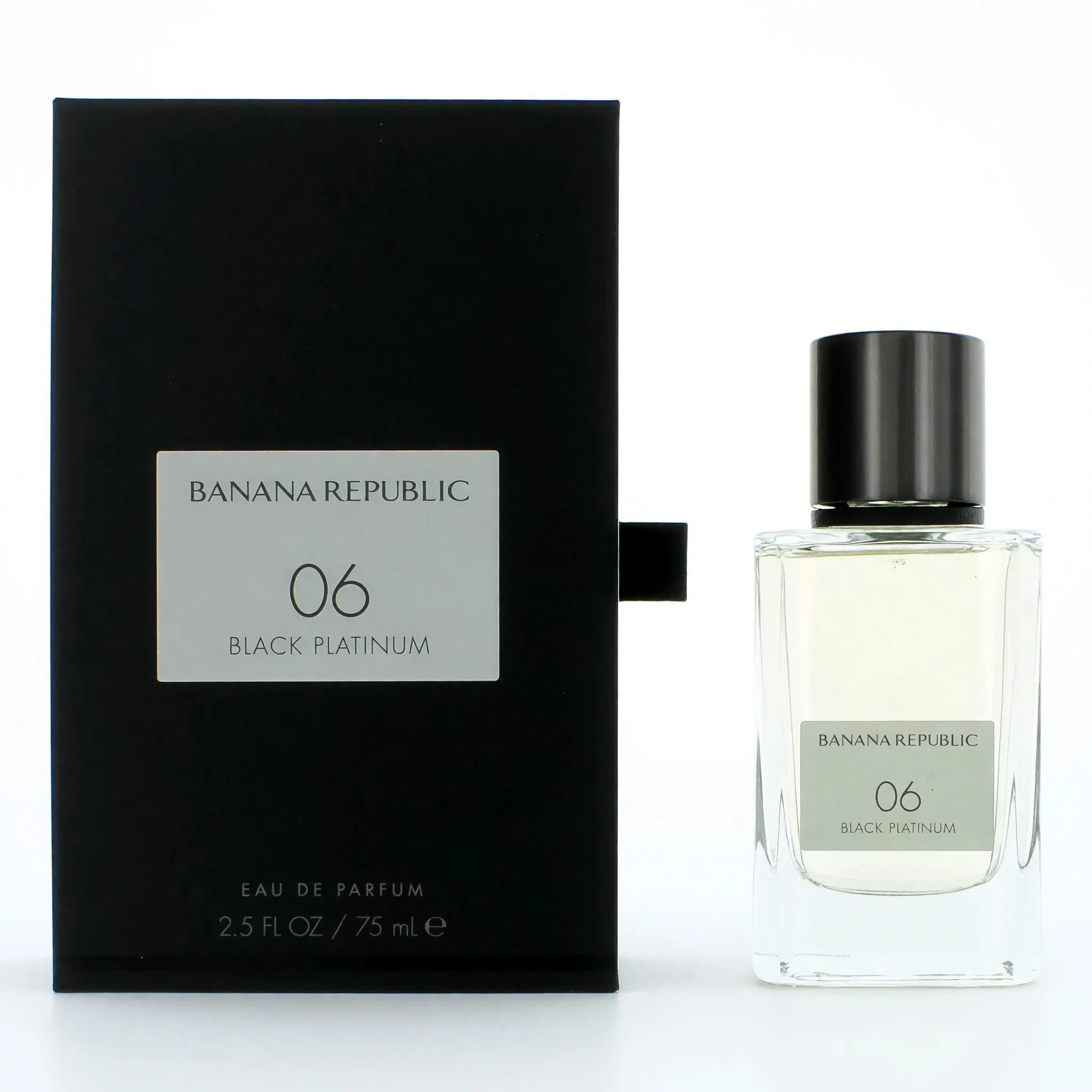 Banana Republic 06 Black Platinum Unisex Eau De Parfum Spray - 2.5 oz Daily Wear Dreamy Floral Musk Long-Lasting EDP Spray