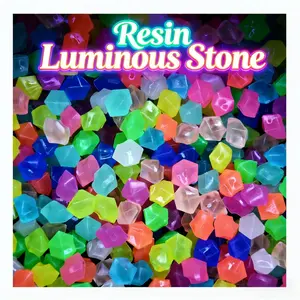 100/300PCS Glow in the Dark Luminous Ice Cubes - Bright Blue Glow Acrylic Blocks - Ideal for Outdoor Garden Decor, Party Decorations, Creative DIY Holiday Decorations, Home Table Centerpiece Ornaments
