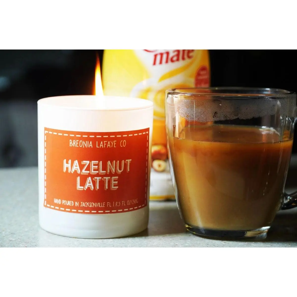 Hazelnut Latte Soy Candle