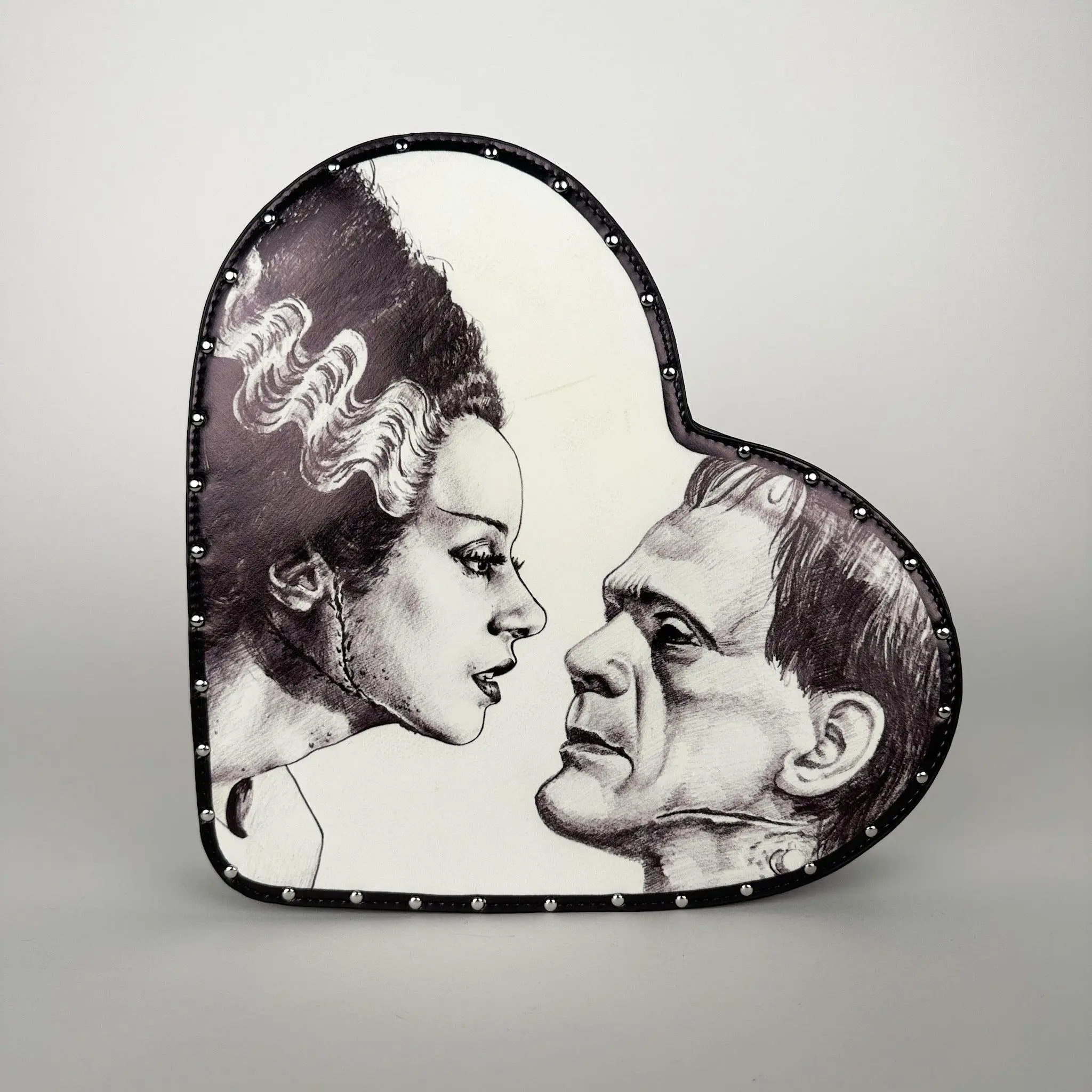 Glow in the Dark Bride of Frankenstein Convertible Heart bag